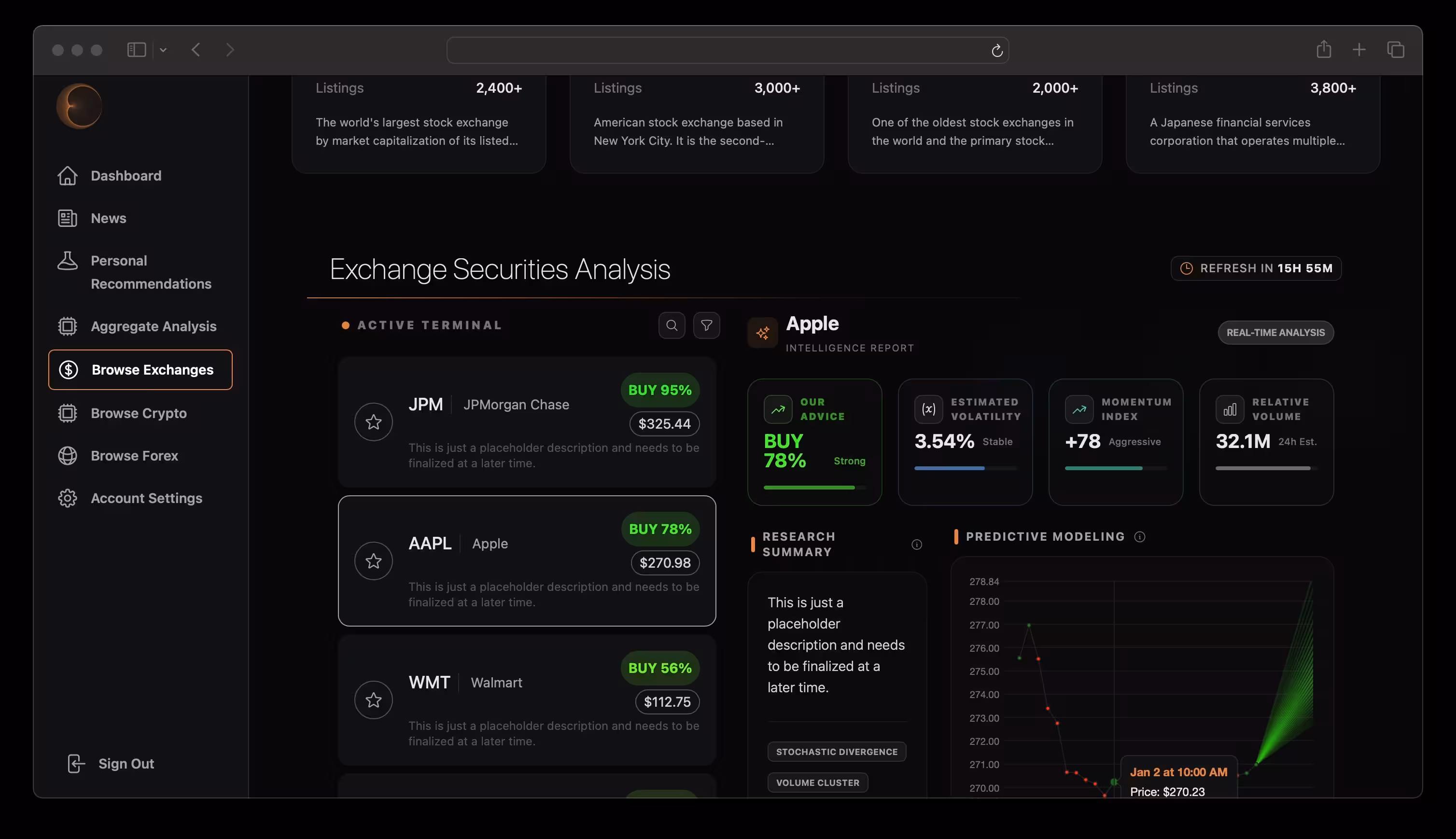 Analysis Page Screenshot
